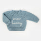 Snow Bunny Surf Blue Crew Neck Sweater