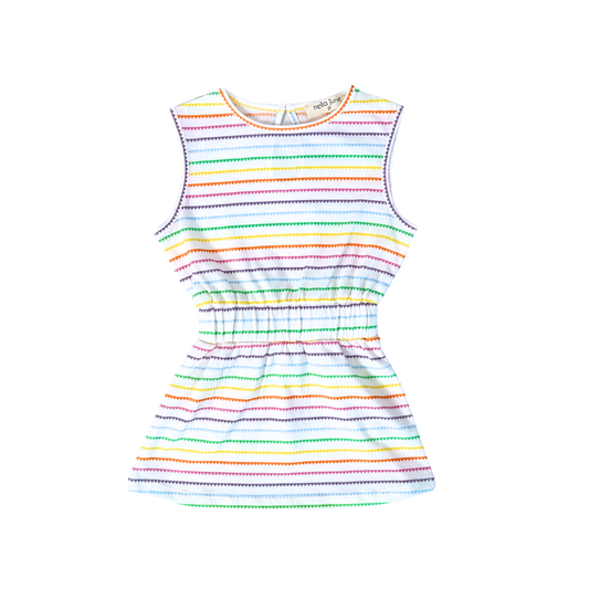 Tennis Dress, I Heart Stripes Rainbow