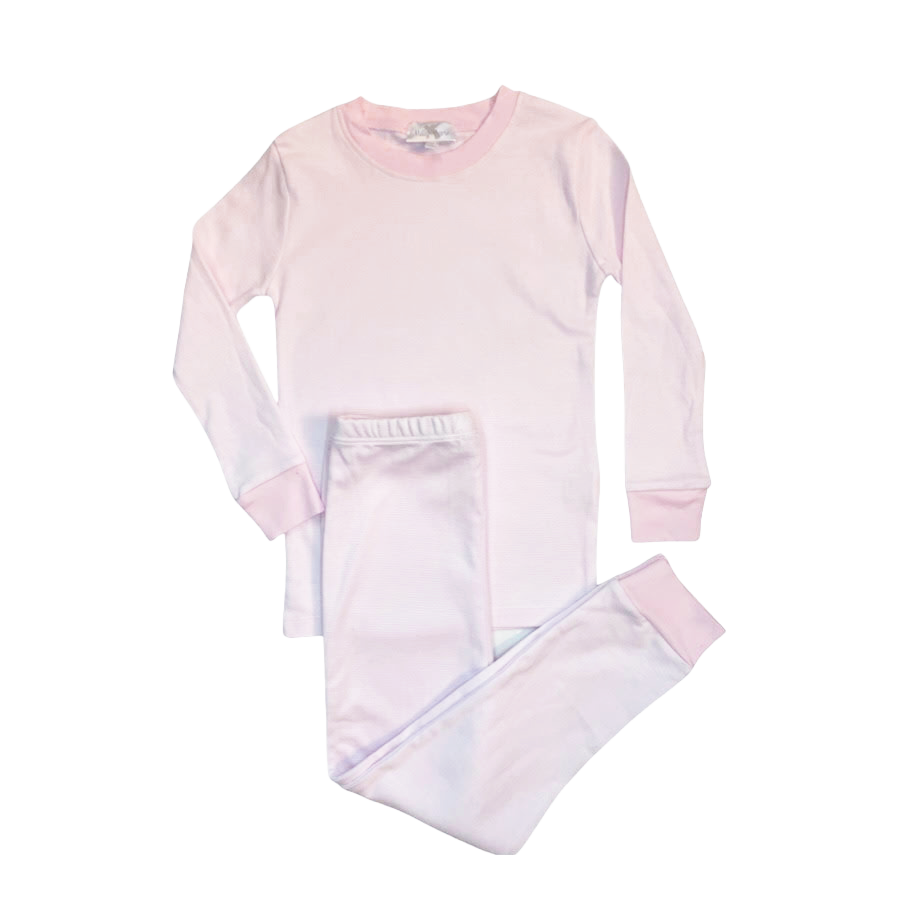 Loungewear Set, Pink Mini Stripe
