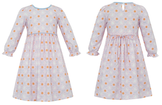 Ghost Knit Print Pink & Blue Dress