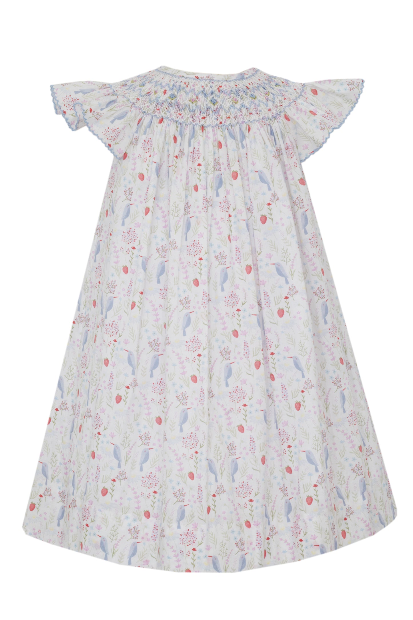 Angel Wing Bishop Dress, Birds