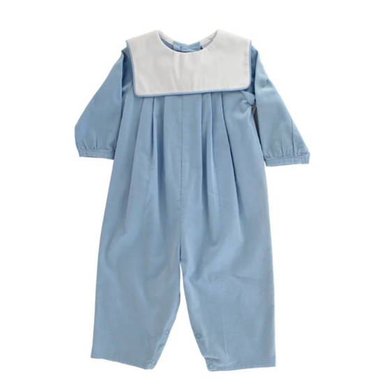 Light Blue Corduroy Dressy Bubble Long