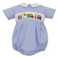 Boy's Construction Blue Mini Gingham Bubble