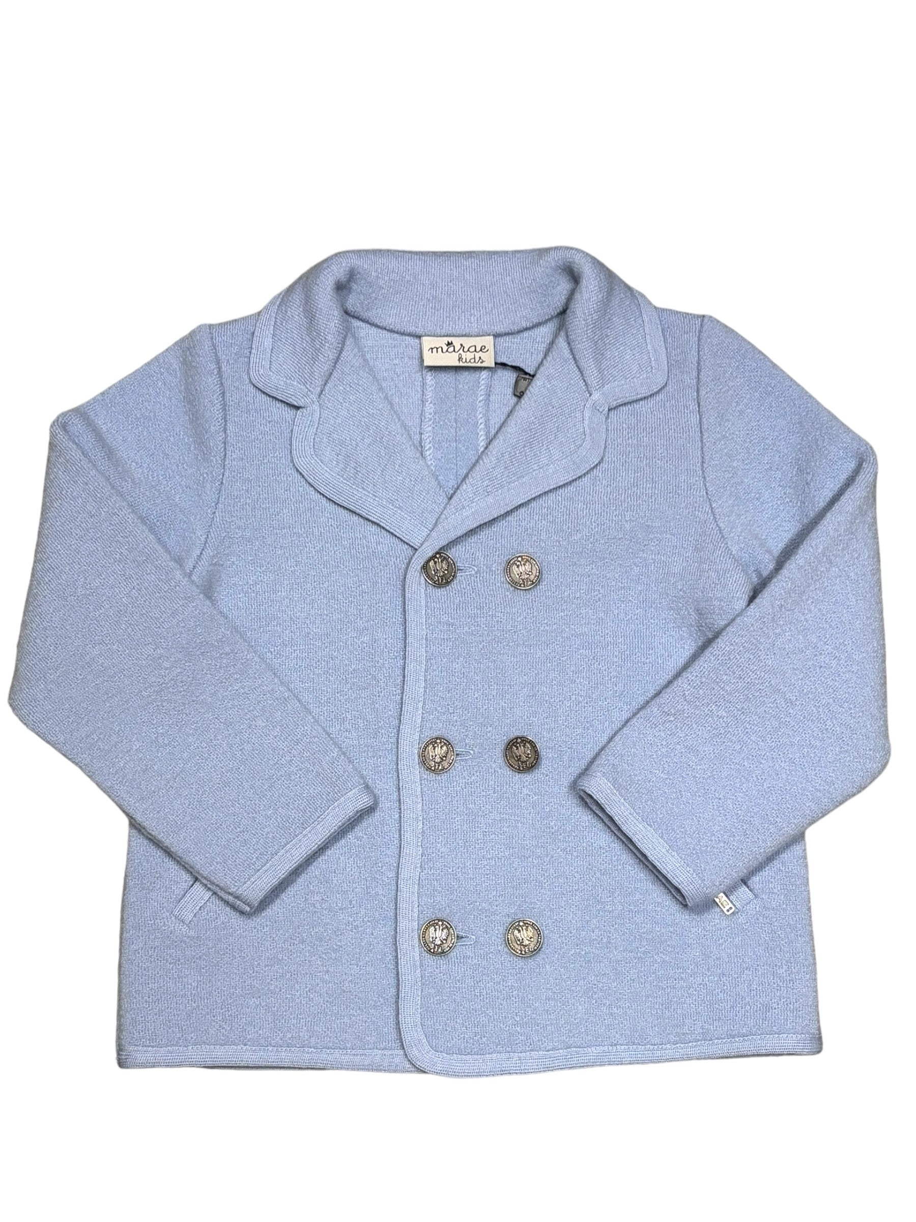 Baby blue fashion peacoat