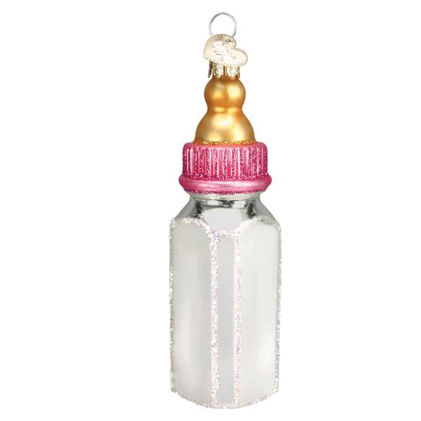 Ornament, Girl Baby Bottle