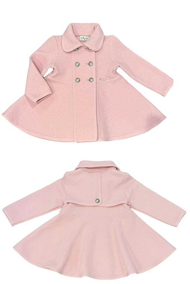 Pink Twirl Wool Coat