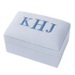 Blue Microstripe Small Keepsake Box