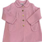 Pink Round Pleated Yoke Coat