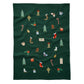 Signs of the Season Embroidered Tea Towel