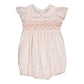 Julyne Daisy Pink Smocked Romper Bubble