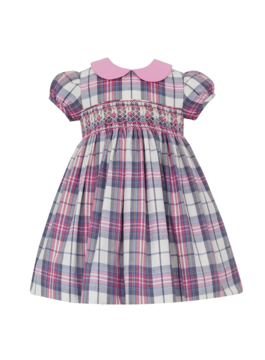 Ivanna Pink & Ivory Plaid Float Dress