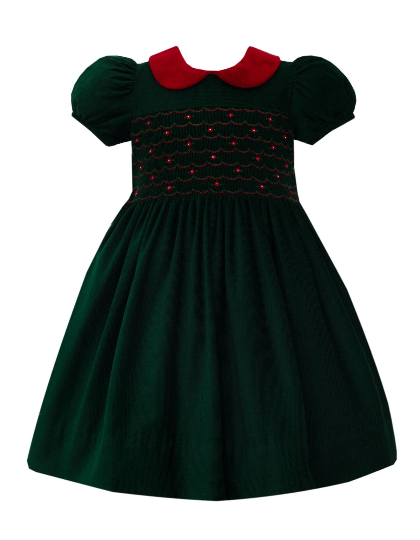 Elizabeth Green Corduroy Dress