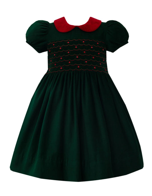 Elizabeth Green Corduroy Dress