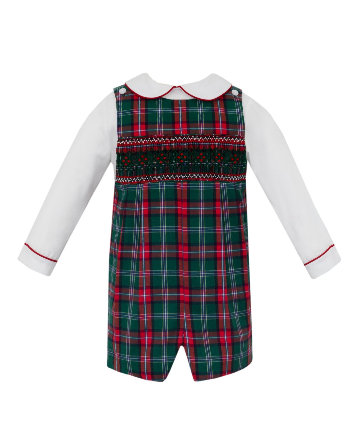 Michael Green & Red Plaid Boy Short Jon Jon Set