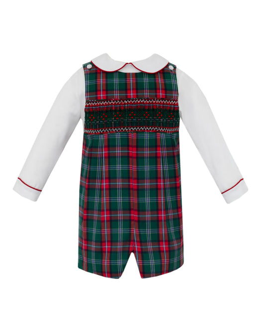 Michael Green & Red Plaid Boy Short Jon Jon Set