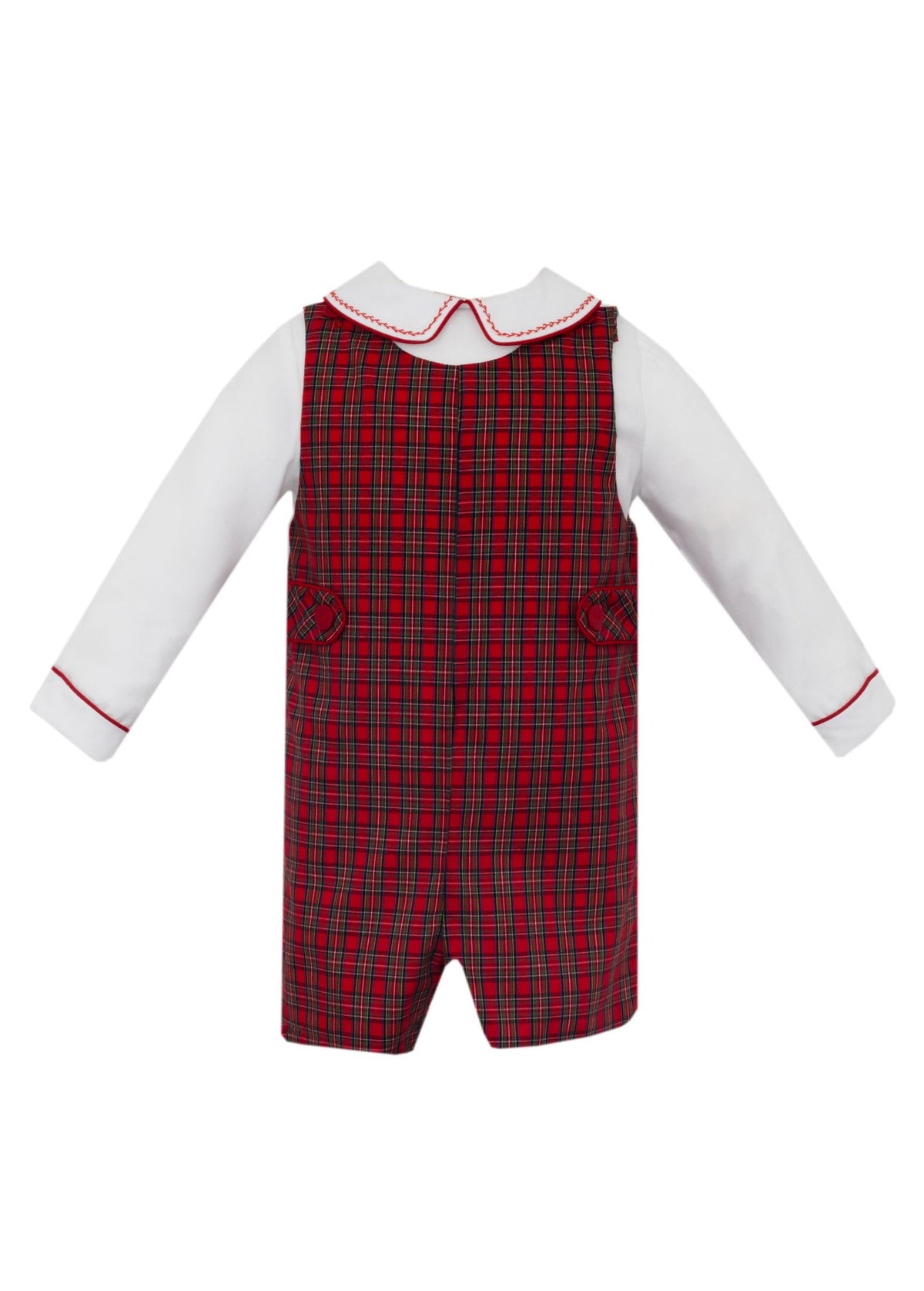 Henry Red Plaid Short Jon Jon Set