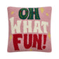 Hook Pillow, Oh What Fun!