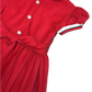 Red Corduroy Smocked Christmas Dress