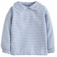 Peter Pan Shirt, Gray Blue Gingham