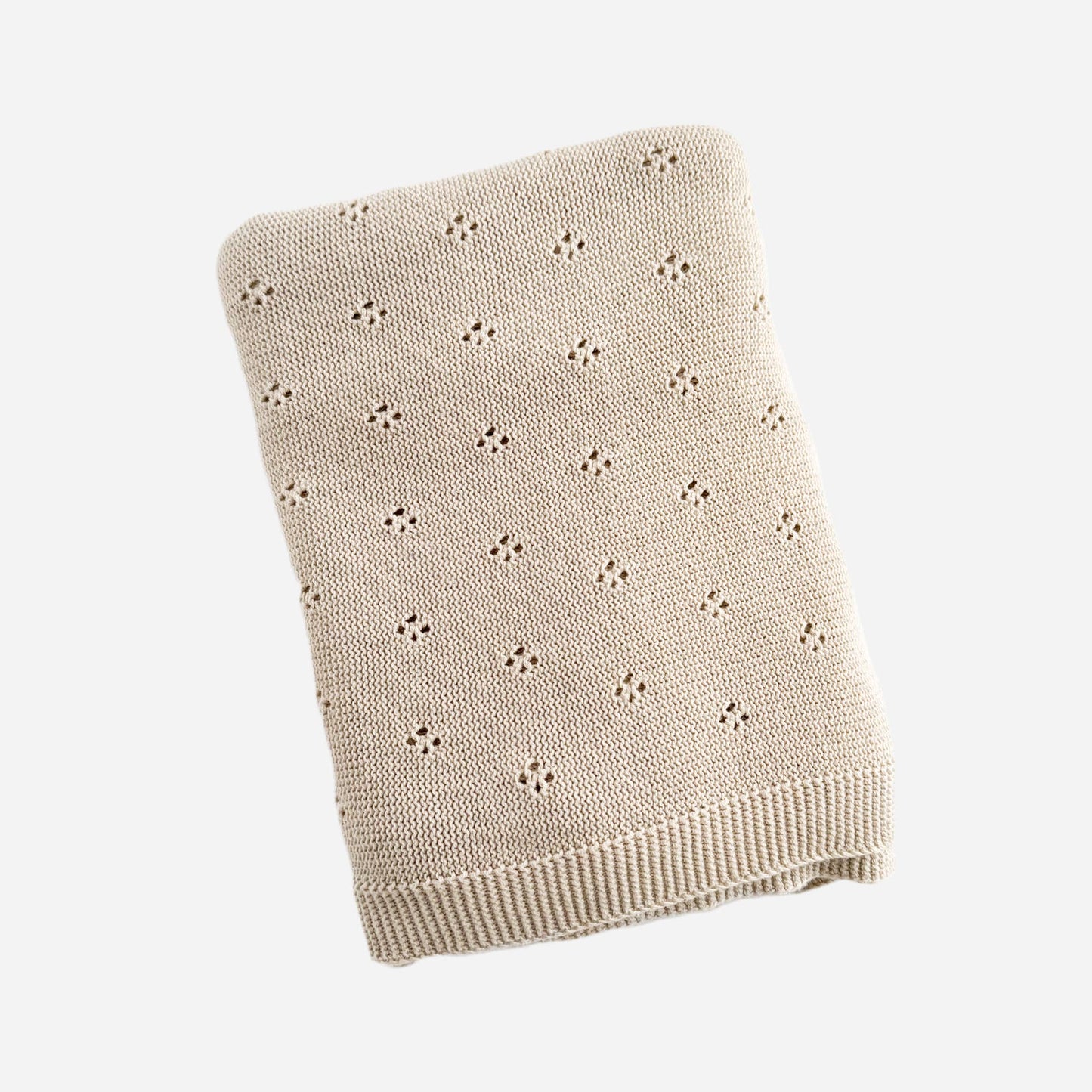 Heirloom Organic Pique Blanket, Birch