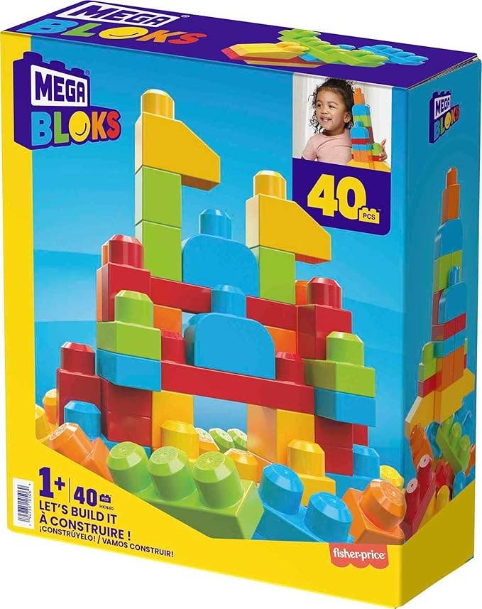 Mega Bloks Let's Build It! 40-Piece Set