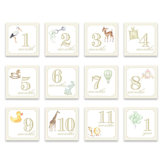 Milestone Cards, Classic Cream