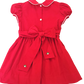 Corduroy Red Classic Christmas Dress