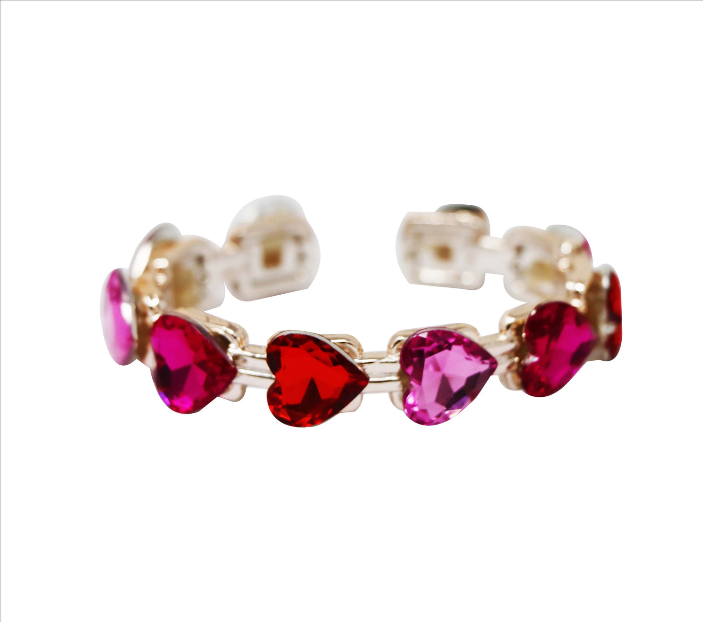 Gemstone Heart Bangle