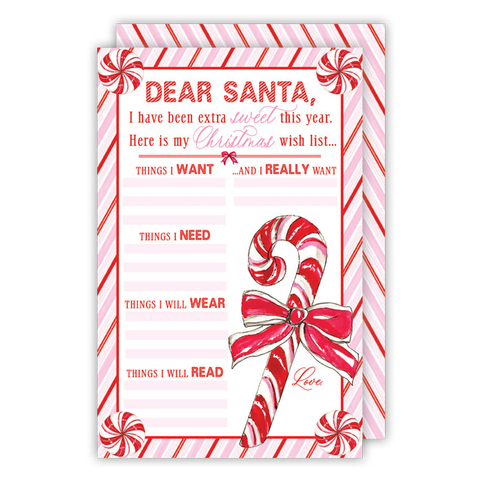 Letter To Santa, Extra Sweet This Year Candy Cane