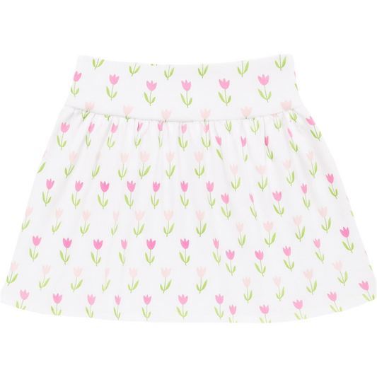 Girl Tulip Print Skort