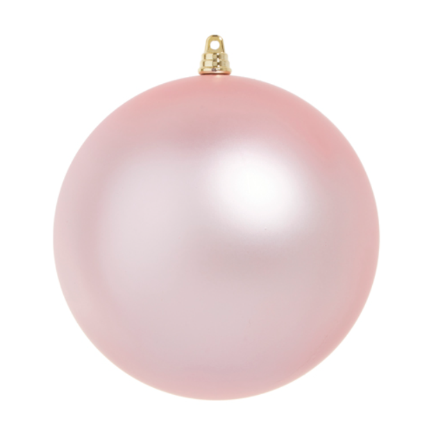 Ornament, 6" Matte Light Pink Ball