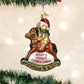 Ornament, Rocking Horse Teddy Bear