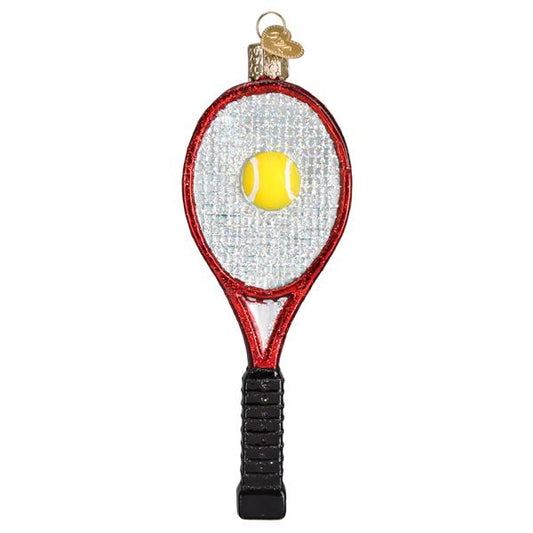 Ornament, Red Tennis Racquet