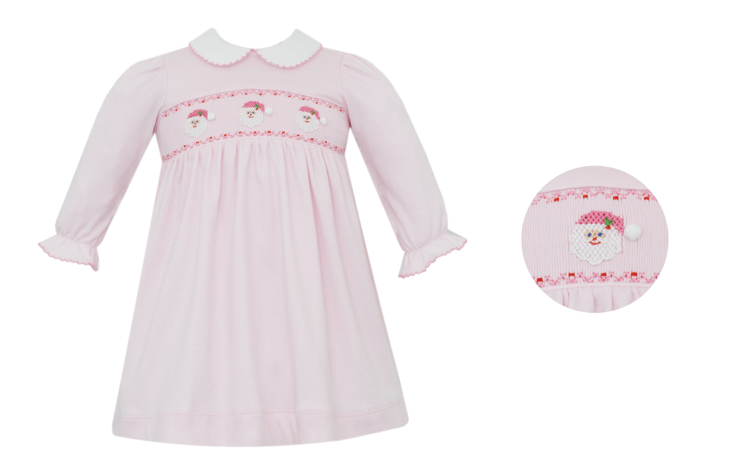 Long Sleeve Knit Dress, Santa