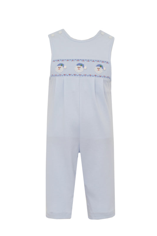 Smocked Knit Long Jon Jon, Santa