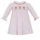 Christmas Wreath Pink Knit Dress