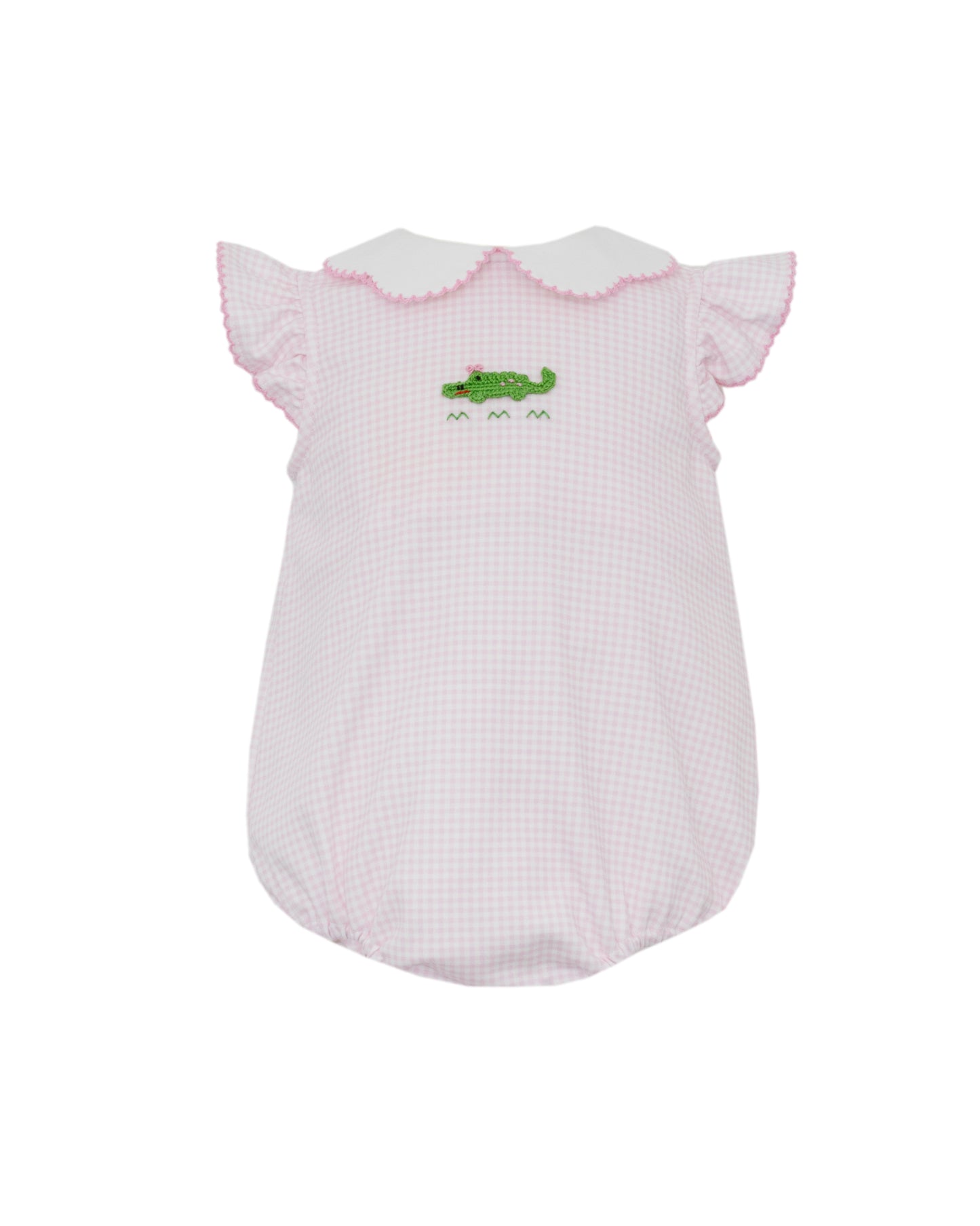 Alligator Knit Gingham Bubble