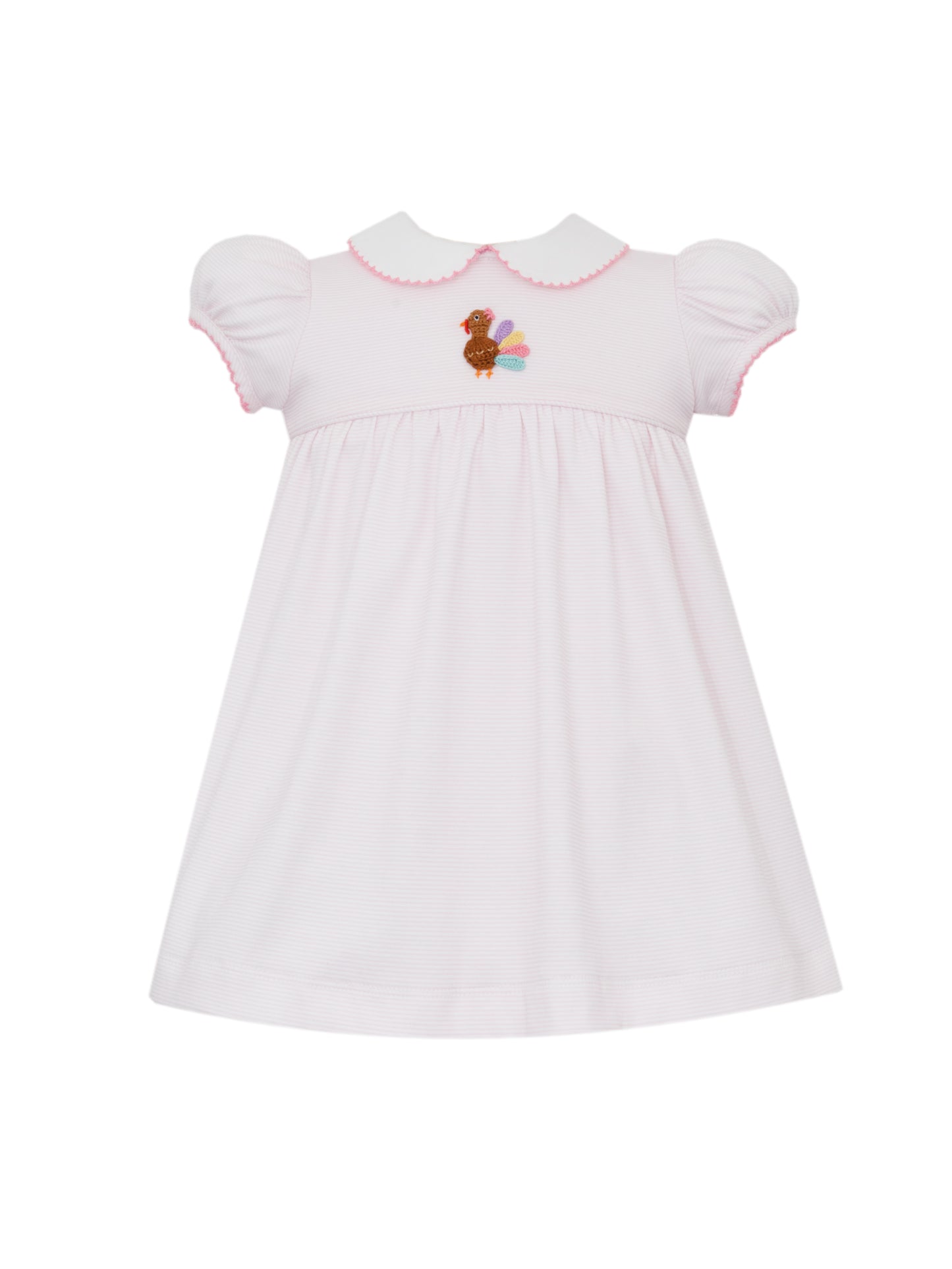 Turkey Pink Stripe Knit Dress