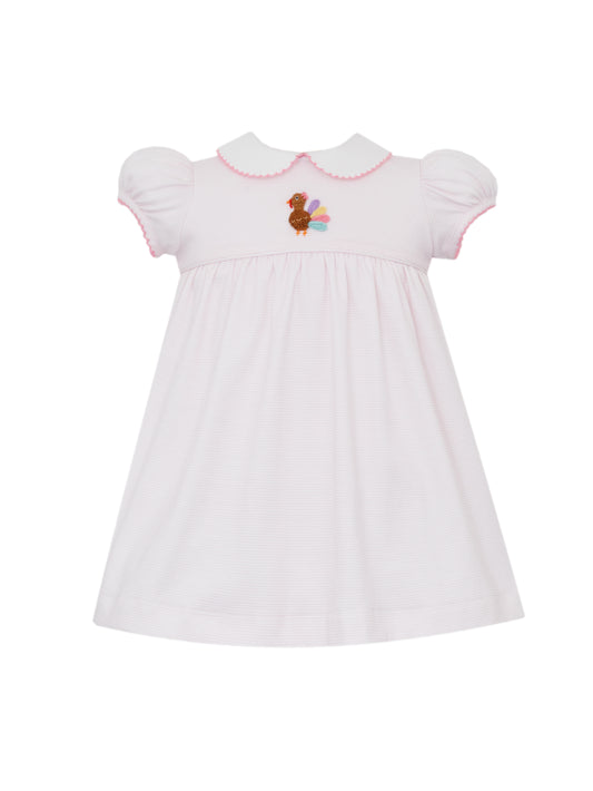 Turkey Pink Stripe Knit Dress