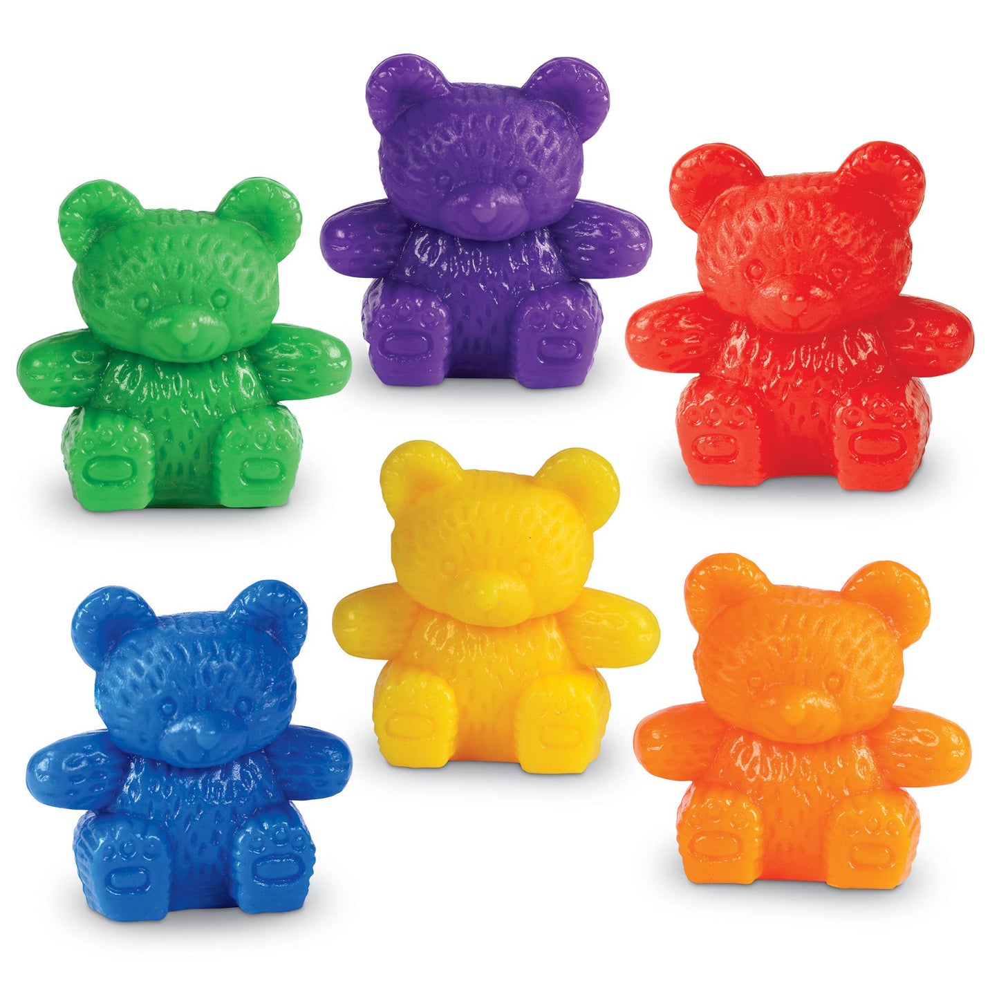 Baby Bear Counters, 6 colors, Set of 102