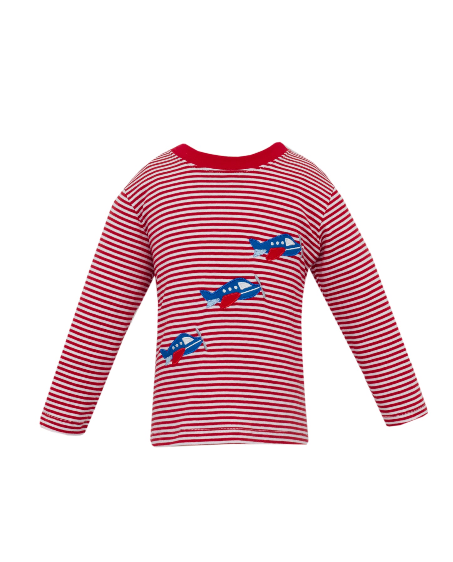Airplanes Red Knit Stripe Boys  T-Shirt