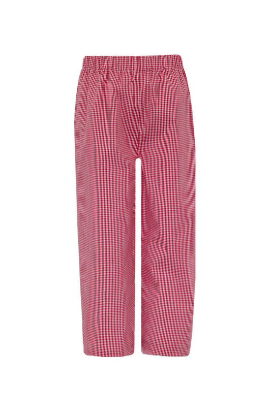 Red Gingham Boy Pants (coordinates to red knit tools, farm shirt and super heros top)