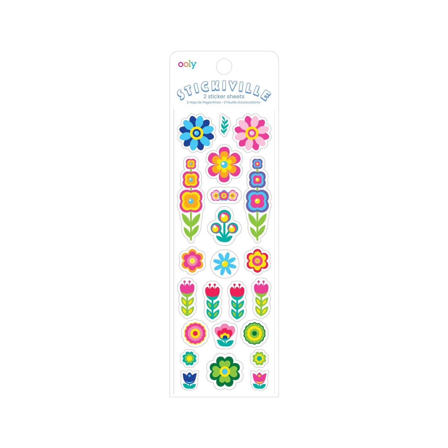 Set of Stickers, Fun Flowers