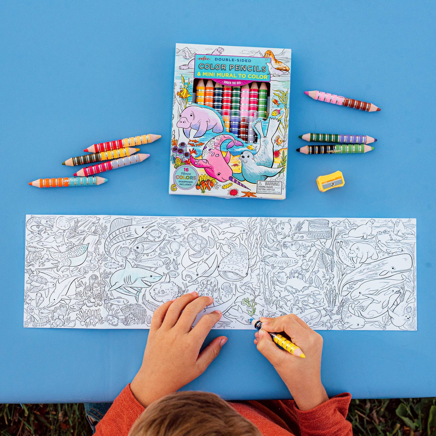 Under the Sea Biggie Pencils with Mini Mural