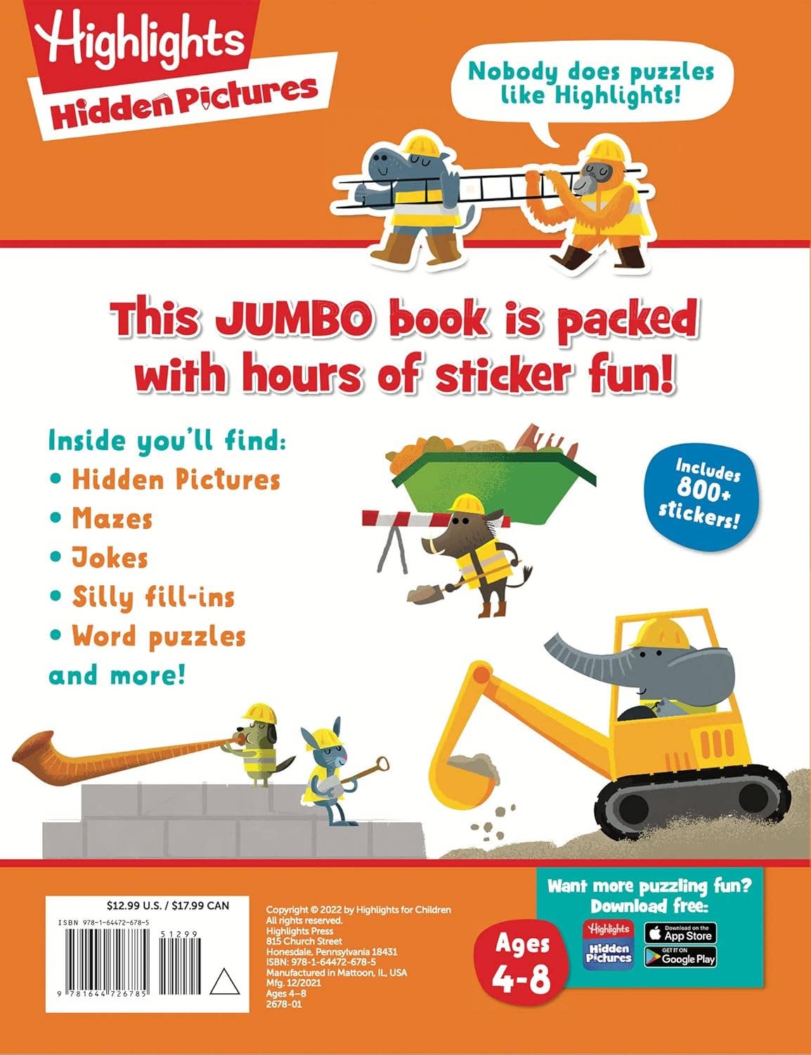 Jumbo Book of Sticker Puzzles