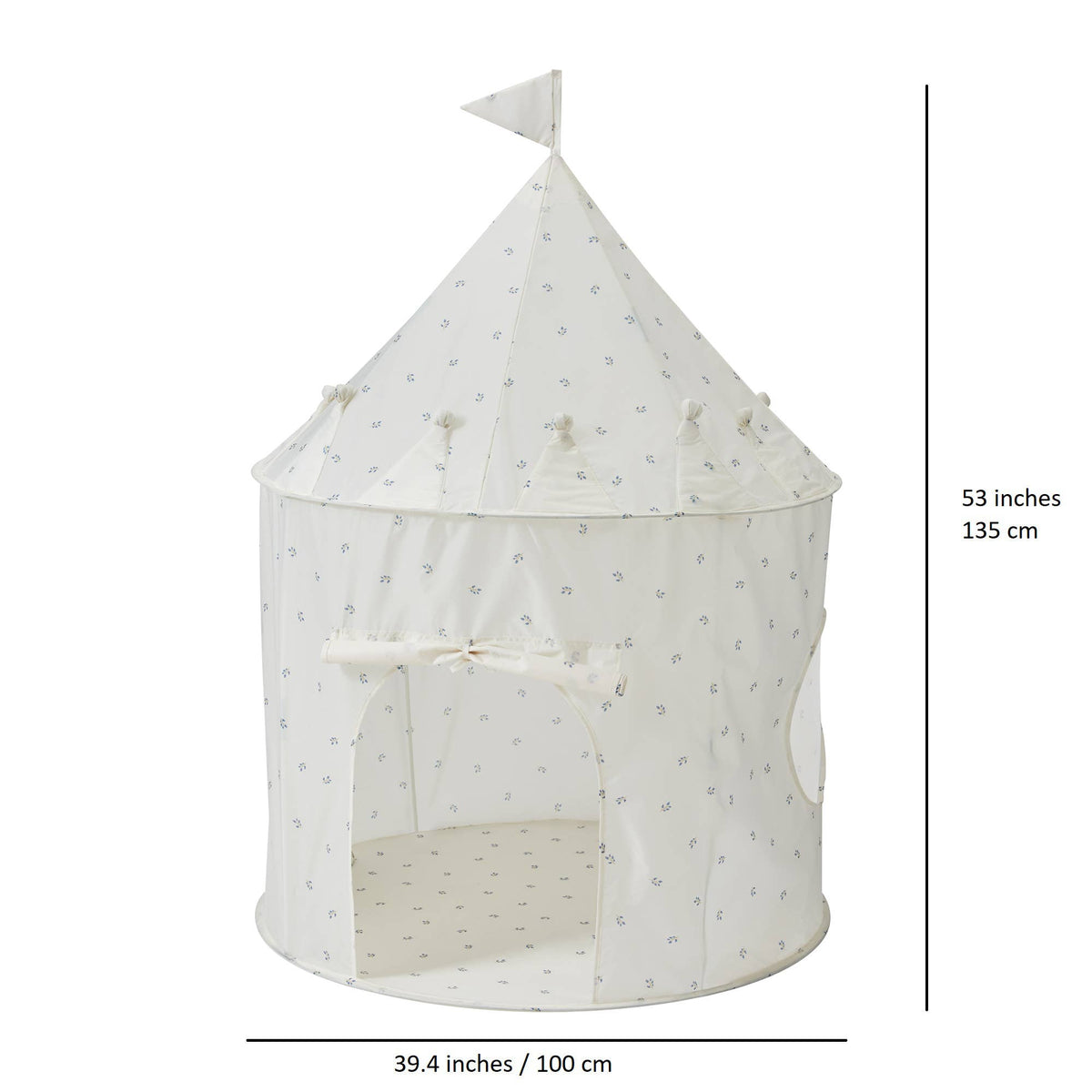 Kids Play Tent Castle with Recycled Fabric - Prints