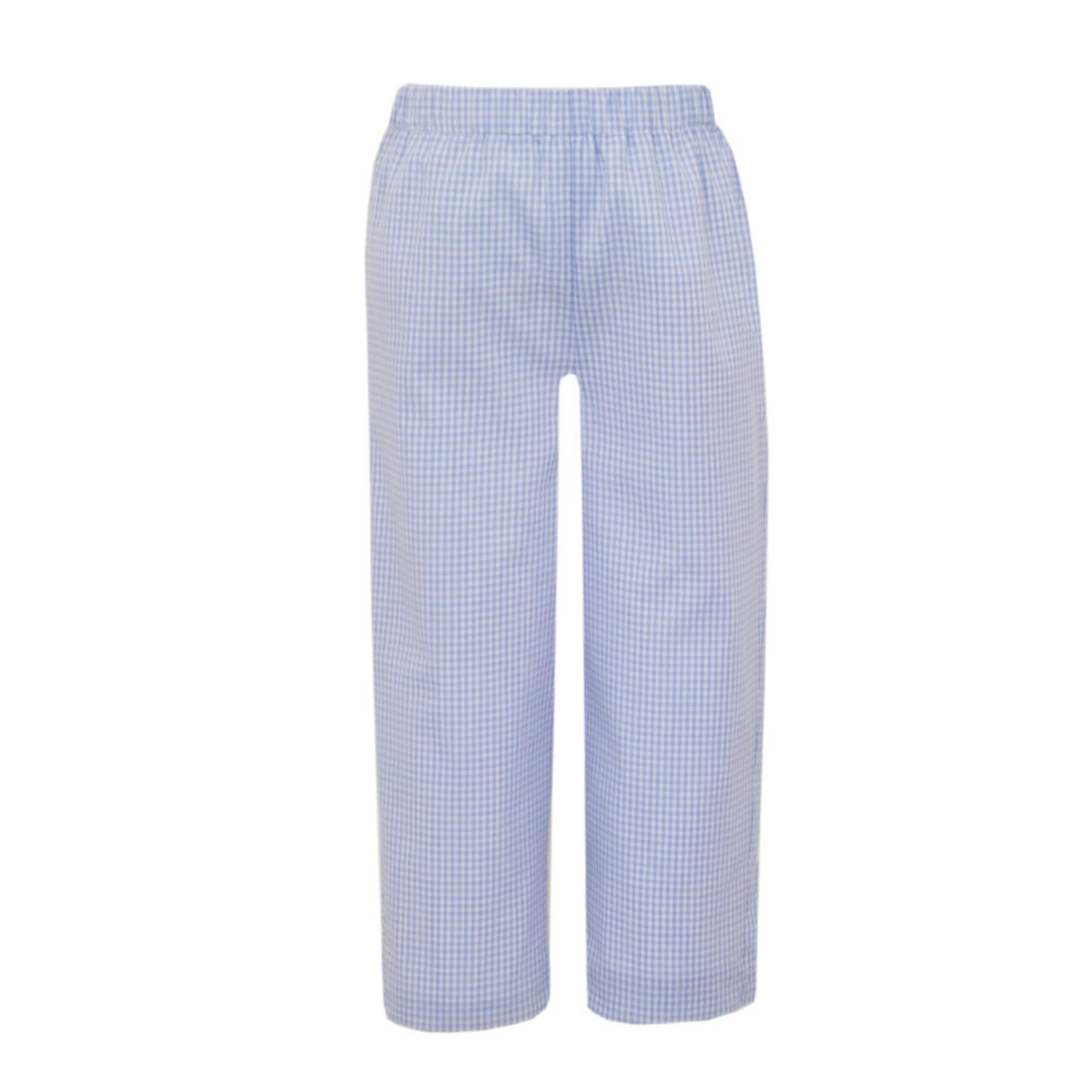 Boy's Light Blue Gingham Pants