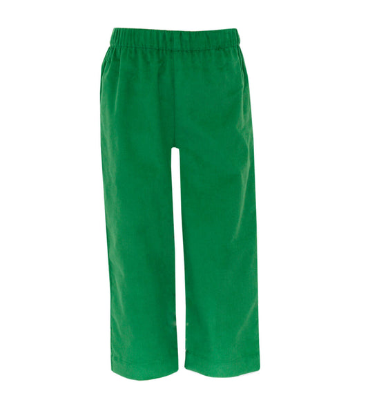 Boy's Green Corduroy Pants