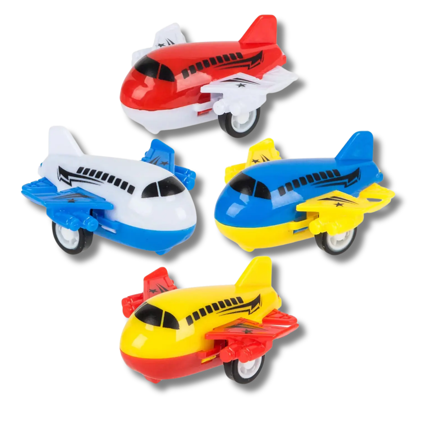 Airplane Pull Back Funny Kids Play Toy- Assorted