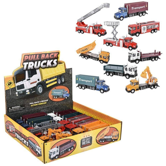 Die-Cast Pull Back Truck Stocking Stuffer Kids Toy